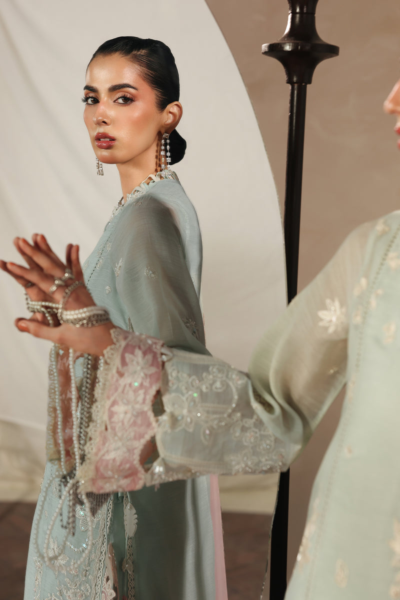 Qalamkar | Luxury Pret 26 | QLP-02 - Nazia - Luxury Dress - available at Maria Faisal in UK and USA.
