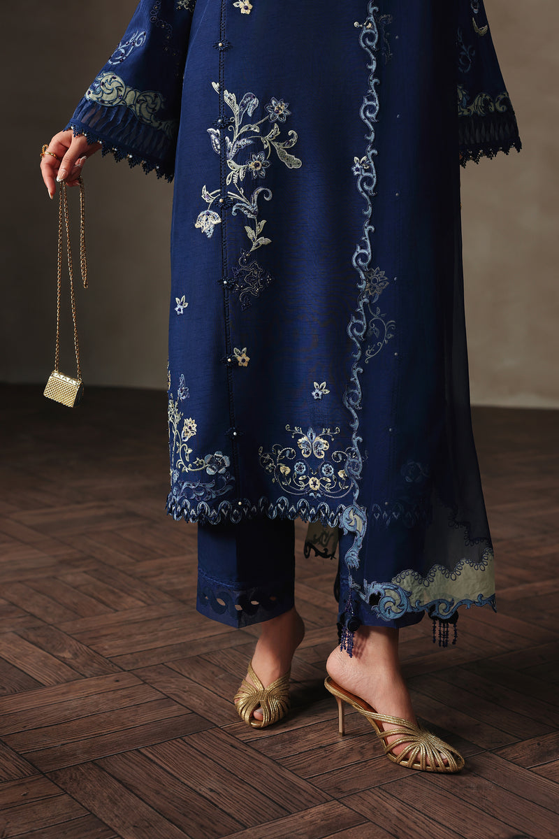 Qalamkar | Luxury Pret 26 | QLP-07 - Calina - Luxury Dress - available at Maria Faisal in UK and USA.