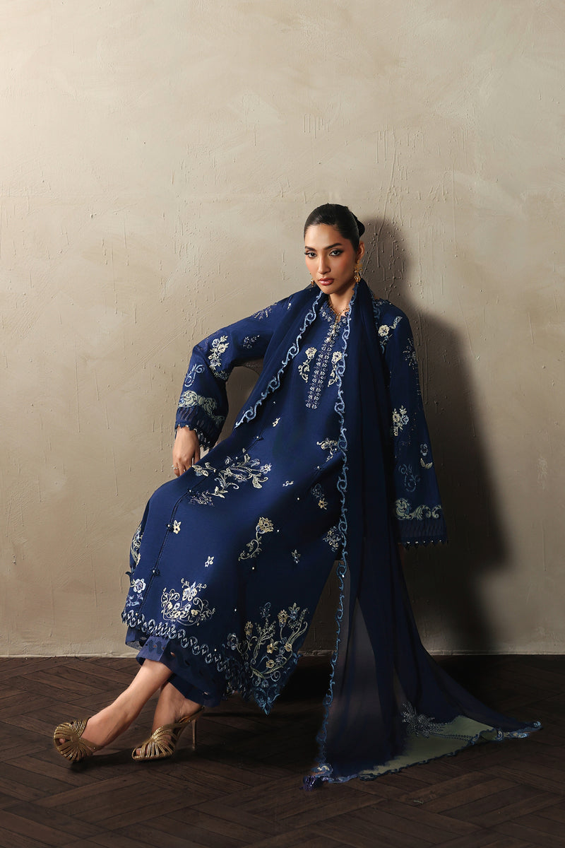 Qalamkar | Luxury Pret 26 | QLP-07 - Calina - Luxury Dress - available at Maria Faisal in UK and USA.