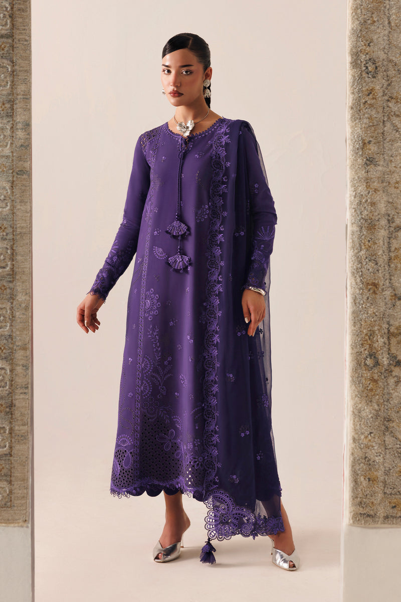 Qalamkar | Q Line Linen 26 | QLW-05 ZEEMAL - Luxury Dress - available at Maria Faisal in UK and USA.
