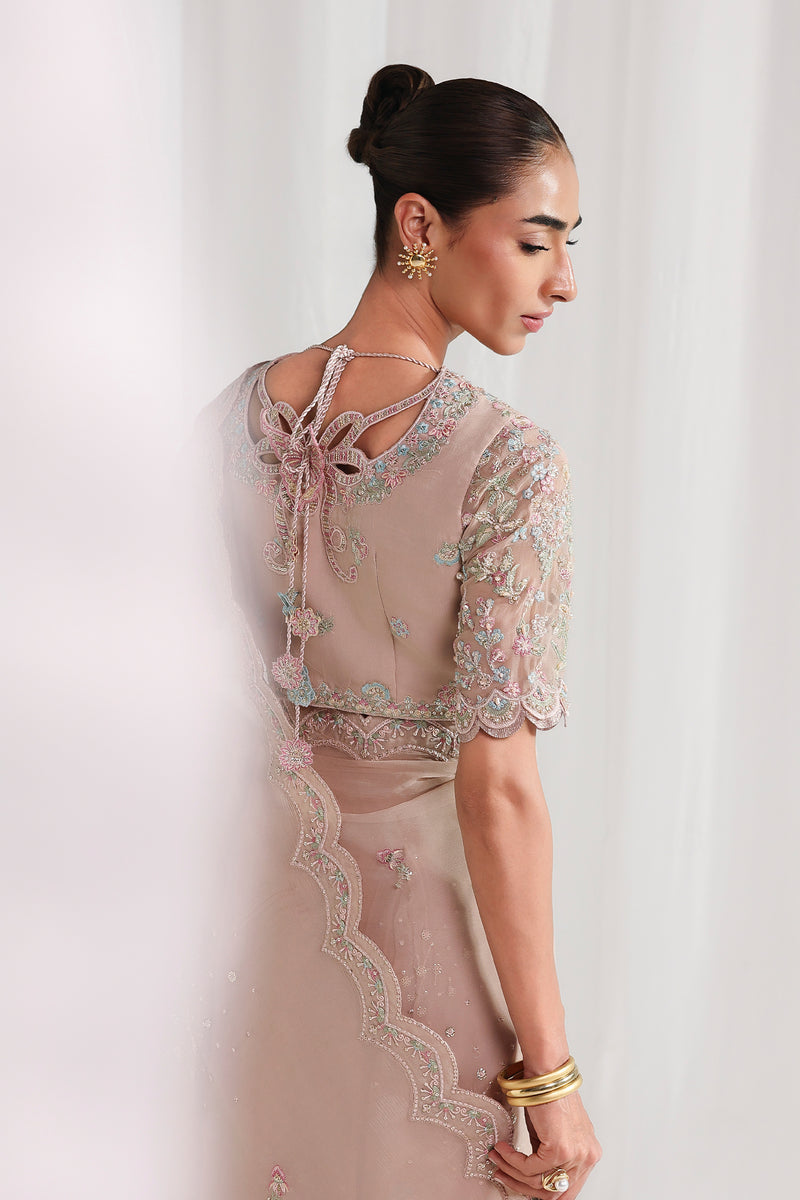 Qalamkar | Chiffon 26 | QCC-04 NOVERA - Formal Dress - available at Maria Faisal in UK and USA.