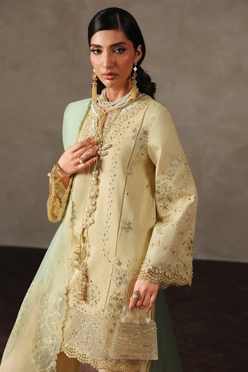 Qalamkar | Luxury Pret 26 | QLP-04 - Oriana - Luxury Dress - available at Maria Faisal in UK and USA.