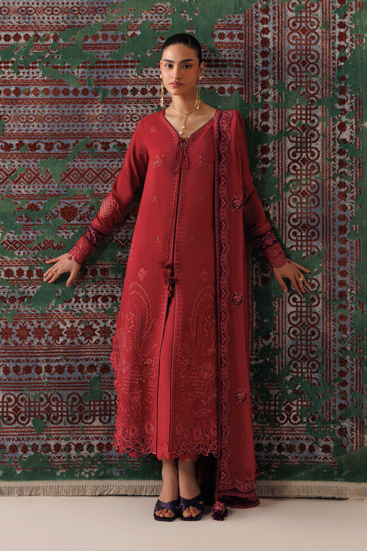 Qalamkar | Q Line Linen 26 | QLW-03 ZAIRA - Luxury Dress - available at Maria Faisal in UK and USA.