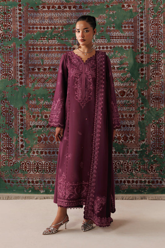 Qalamkar | Q Line Linen 26 | QLW-14 FARWA - Luxury Dress - available at Maria Faisal in UK and USA.