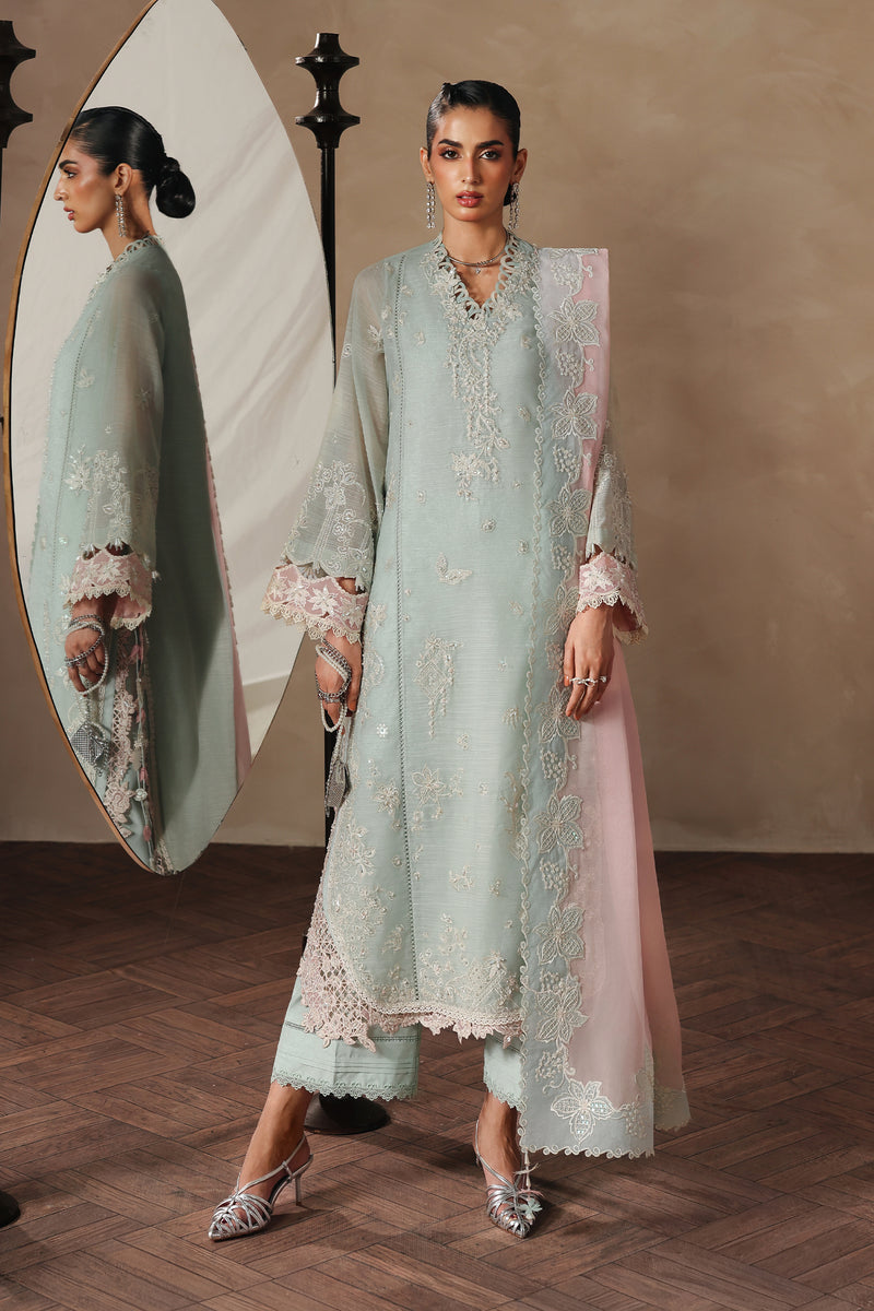 Qalamkar | Luxury Pret 26 | QLP-02 - Nazia - Luxury Dress - available at Maria Faisal in UK and USA.