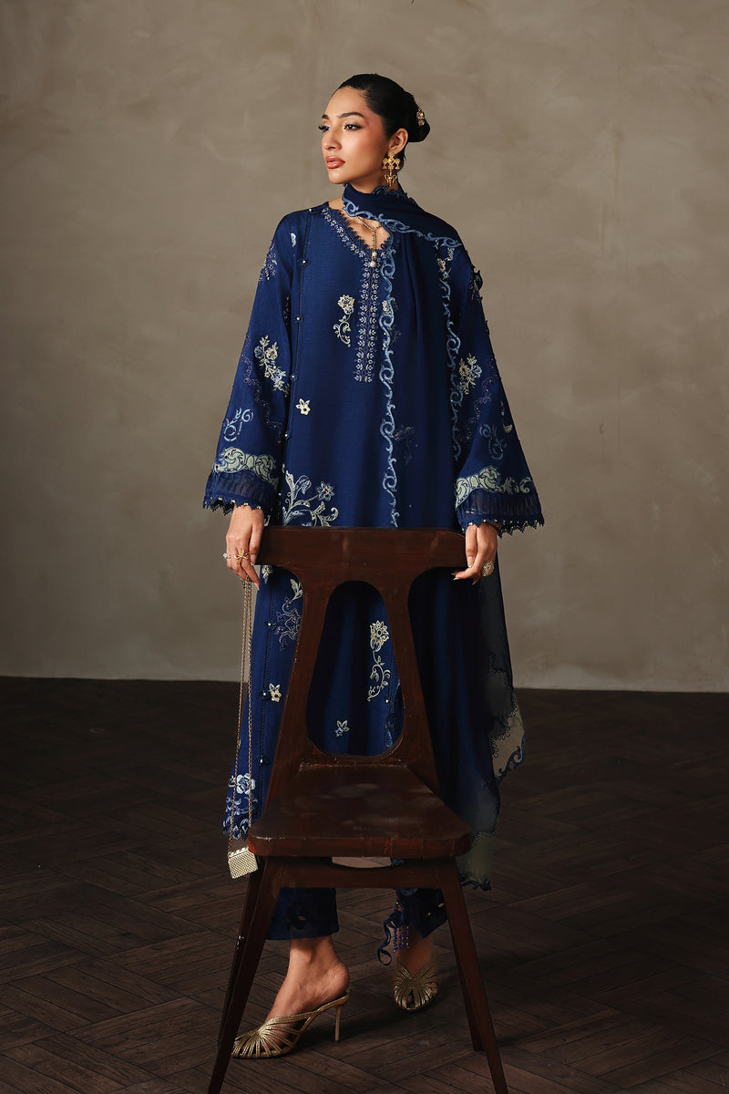 Qalamkar | Luxury Pret 26 | QLP-07 - Calina - Luxury Dress - available at Maria Faisal in UK and USA.