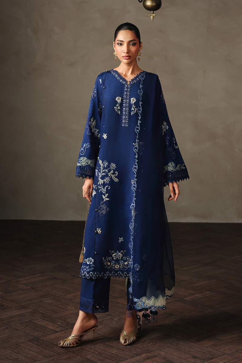 Qalamkar | Luxury Pret 26 | QLP-07 - Calina - Luxury Dress - available at Maria Faisal in UK and USA.
