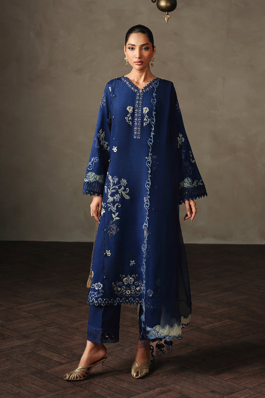 Qalamkar | Luxury Pret 26 | QLP-07 - Calina - Luxury Dress - available at Maria Faisal in UK and USA.