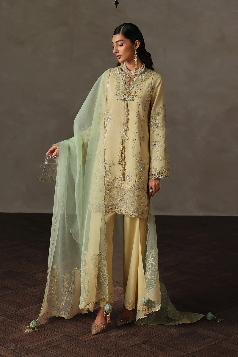 Qalamkar | Luxury Pret 26 | QLP-04 - Oriana - Luxury Dress - available at Maria Faisal in UK and USA.