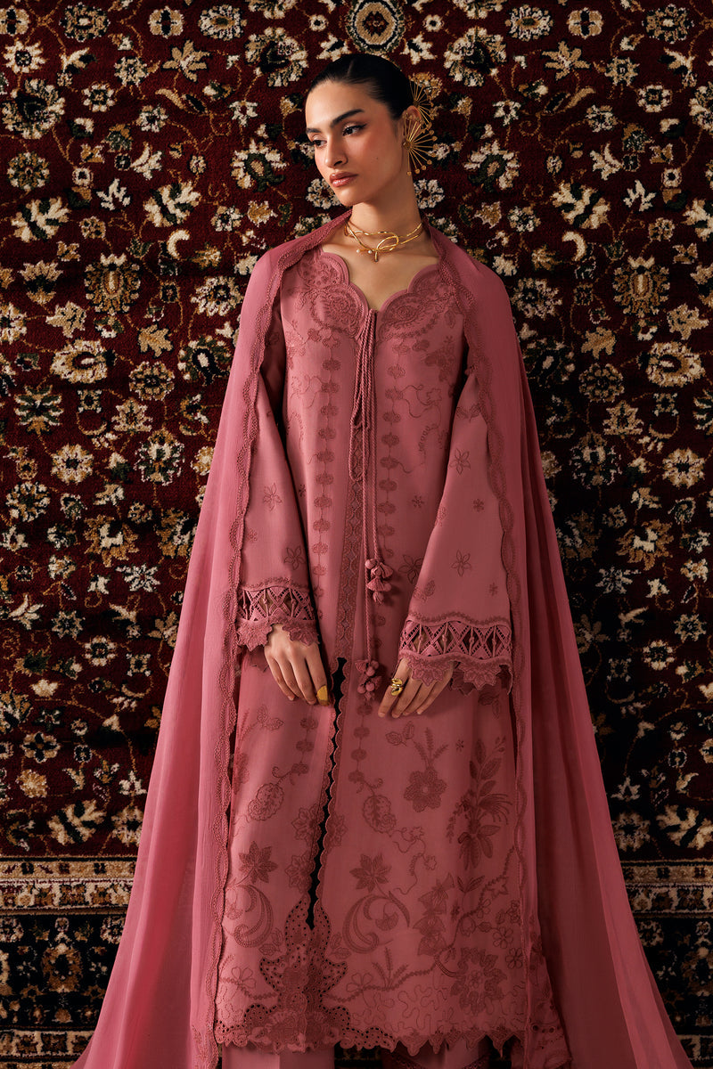Qalamkar | Q Line Linen 26 | QLW-13 DANIYA - Luxury Dress - available at Maria Faisal in UK and USA.
