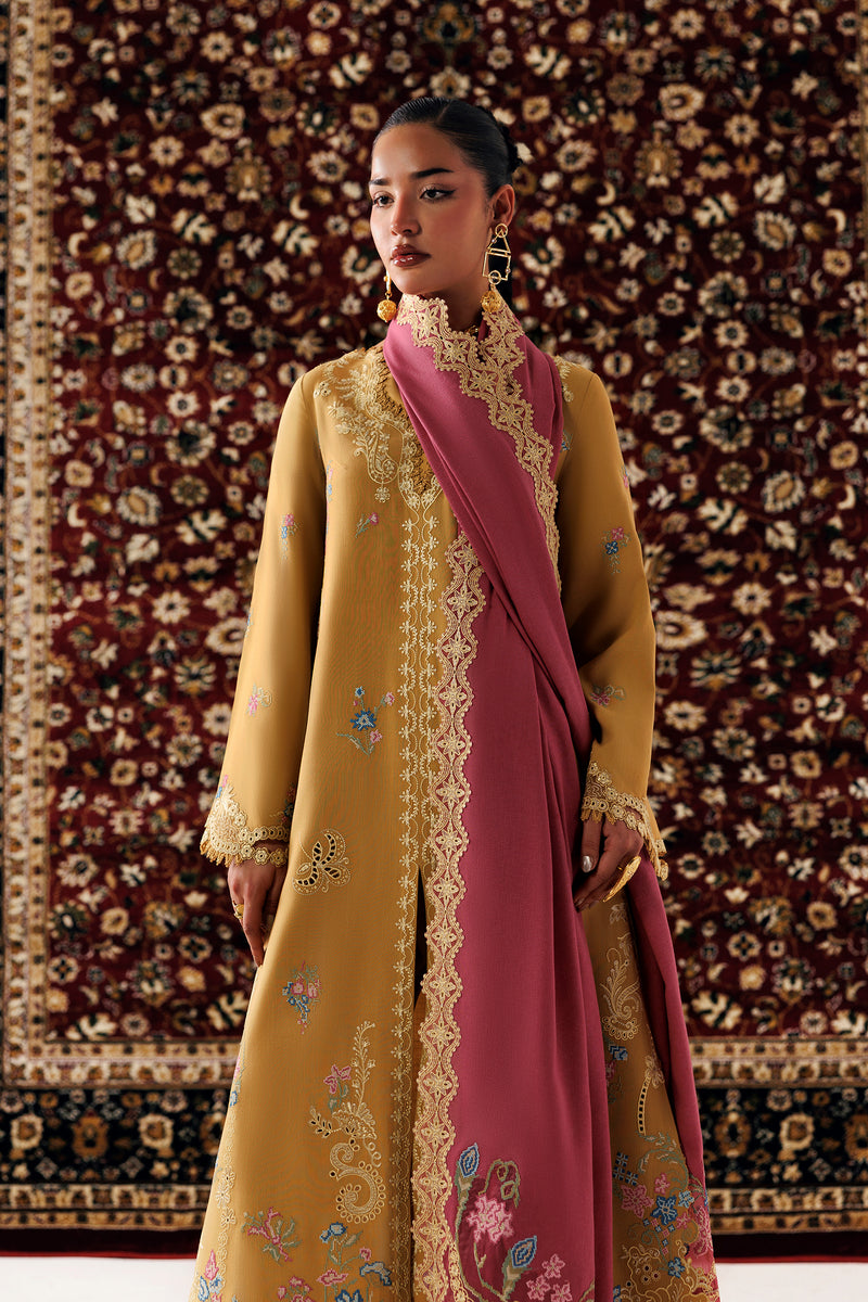 Qalamkar | Q Line Linen 26 | QLW-06 NYRA - Luxury Dress - available at Maria Faisal in UK and USA.