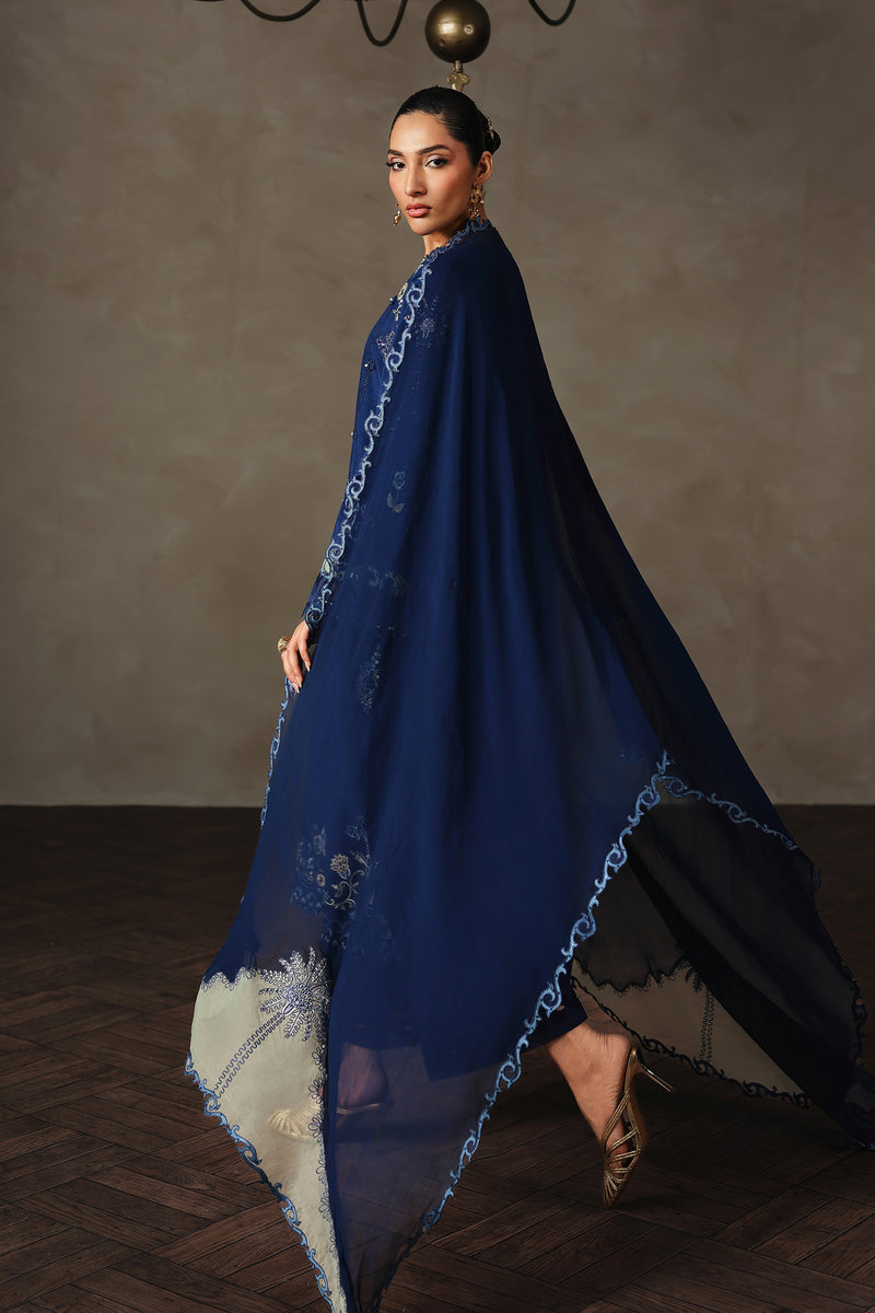 Qalamkar | Luxury Pret 26 | QLP-07 - Calina - Luxury Dress - available at Maria Faisal in UK and USA.