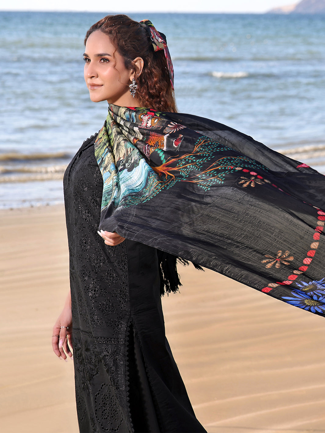 Izel | Saahil Signature Lawn 24 | NUREH - Maria Faisal