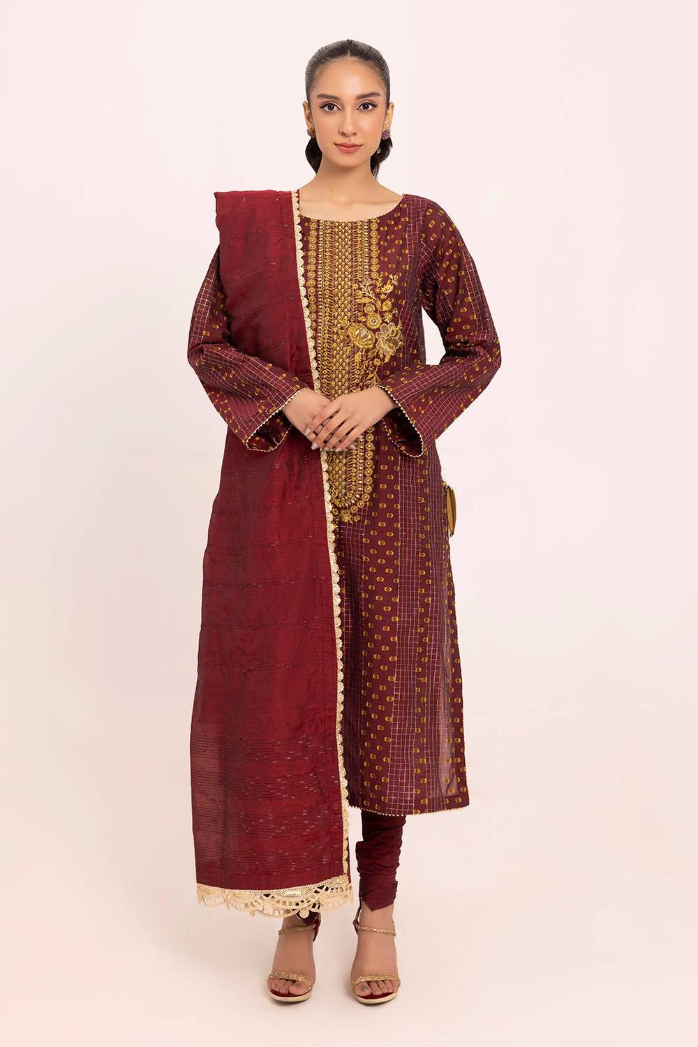 Gul Ahmed | Taara 25 | MJ-42038 by Maria Faisal - Registered Vendor of : Gul Ahmed - type : Ladies Clothes - 100% original wedding dresses