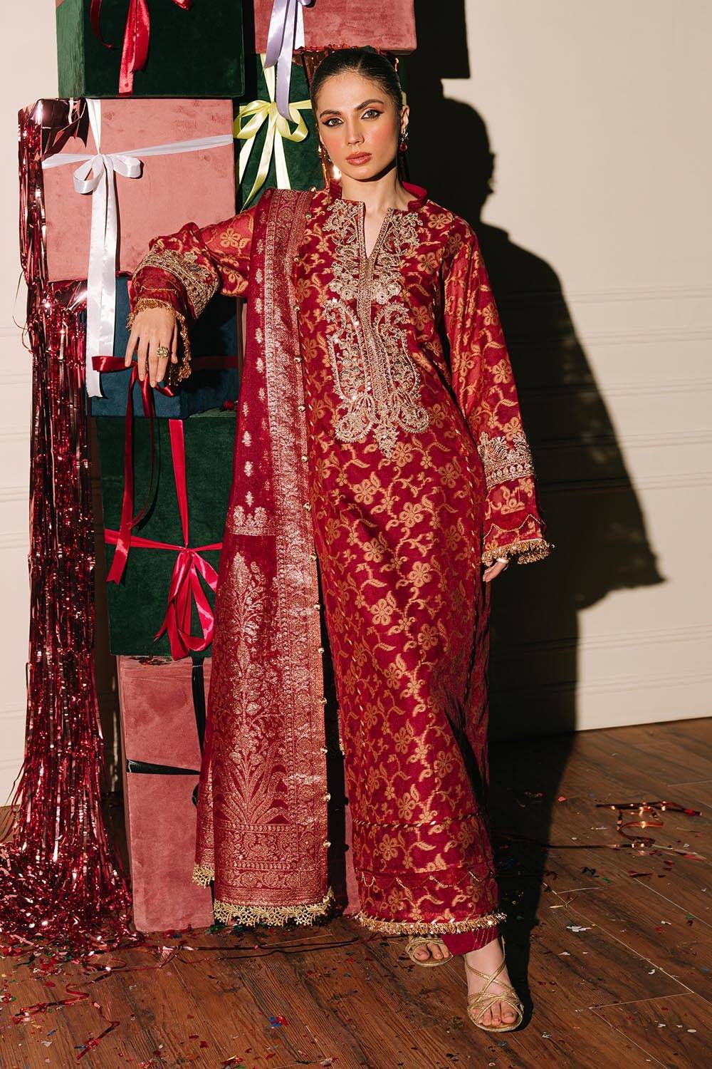 Gul Ahmed | Festive Eid 25 | FE-52073 by Maria Faisal - Registered Vendor of : Gul Ahmed - type : Ladies Clothes - 100% original wedding dresses