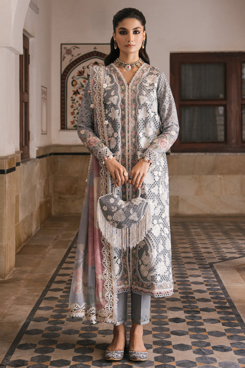 Jazmin | Shahkaar Luxury Lawn 24 | SL24-D3 - Maria Faisal.