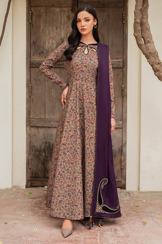 Jazmin | Winter 25 | RTW - 1158 M - is Beige dress from Jazmin - Ladies Clothes - Maria Faisal