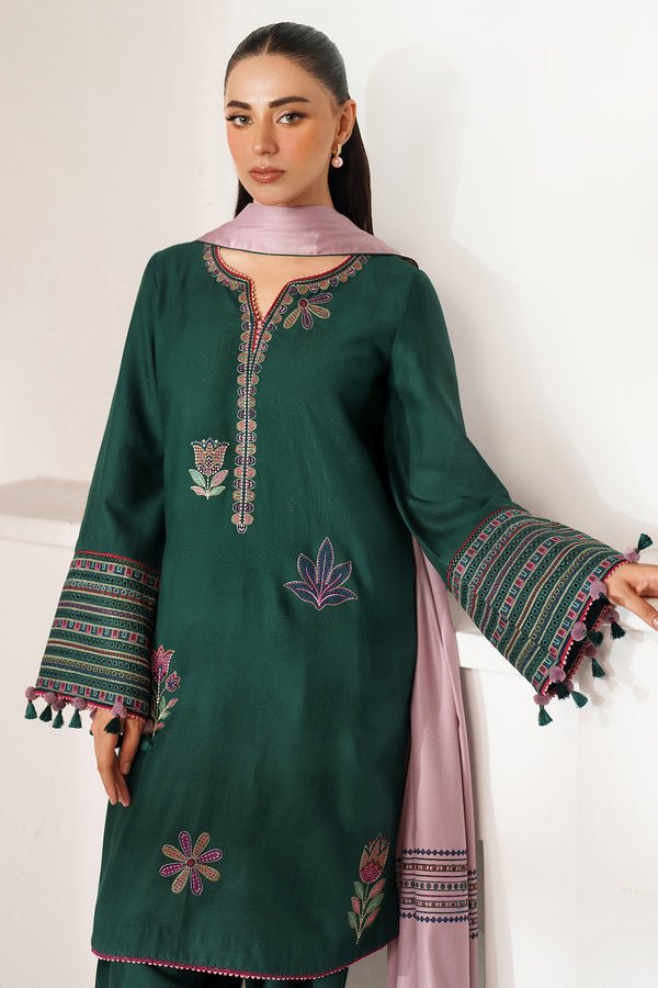 Jazmin | Winter 25 | RTW - 1248 E - is Green dress from Jazmin - Ladies Clothes - Maria Faisal
