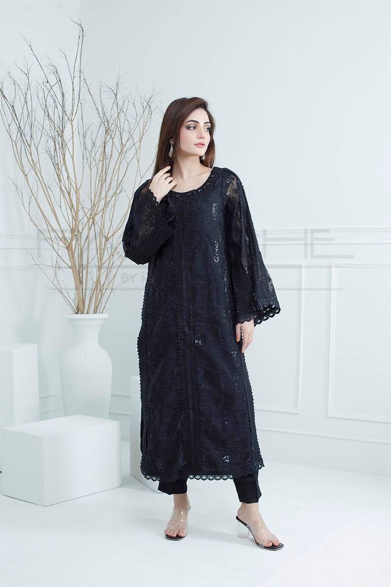 Panache | Pret | Black Radiance by Maria Faisal - Registered Vendor of : Panache By Mona - type : Ladies Clothes - 100% original wedding dresses