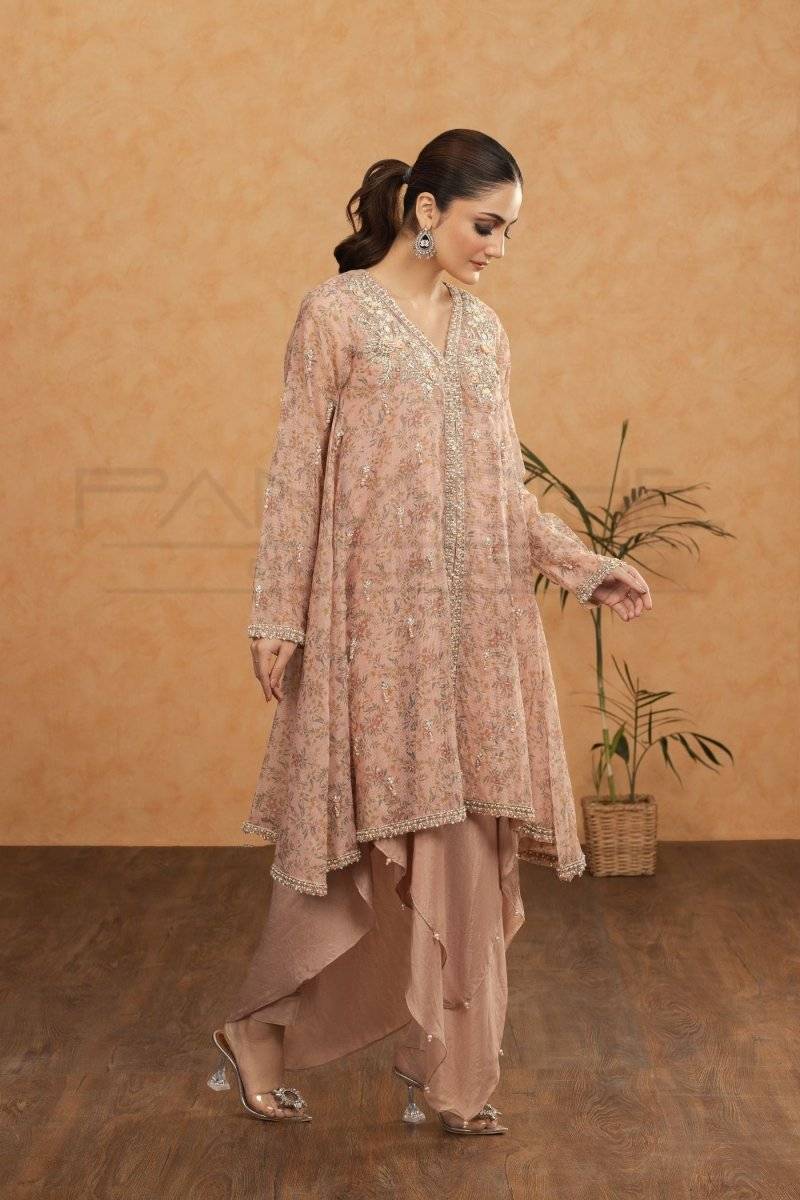 Panache | Pret | Pink Chai by Maria Faisal - Registered Vendor of : Panache By Mona - type : Ladies Clothes - 100% original wedding dresses