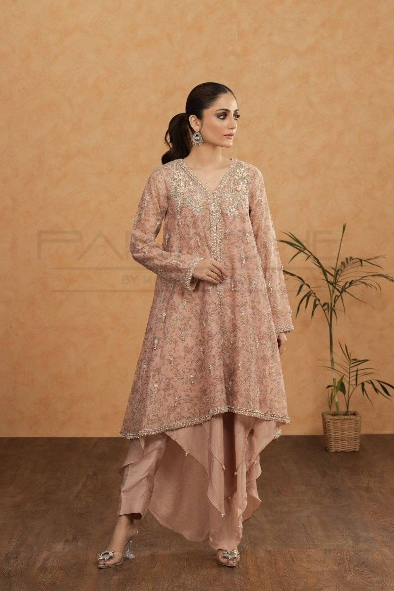 Panache | Pret | Pink Chai by Maria Faisal - Registered Vendor of : Panache By Mona - type : Ladies Clothes - 100% original wedding dresses