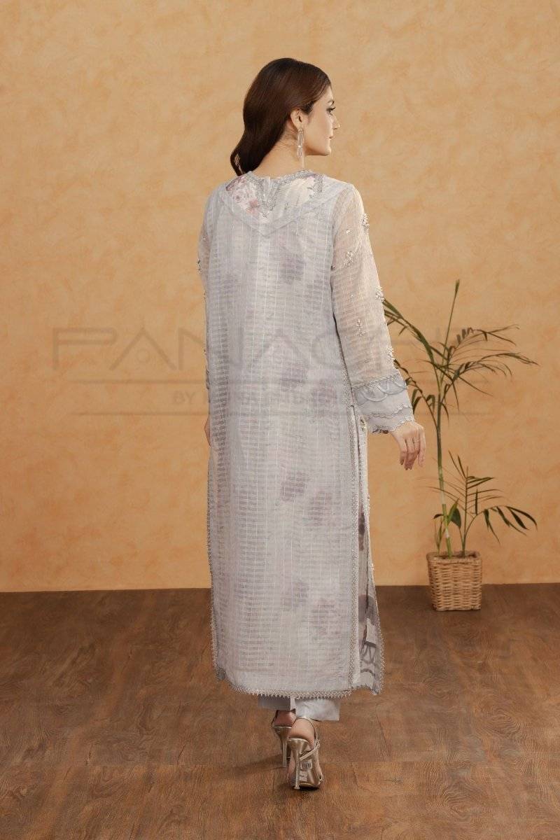 Panache | Pret | Gray Flora by Maria Faisal - Registered Vendor of : Panache By Mona - type : Ladies Clothes - 100% original wedding dresses