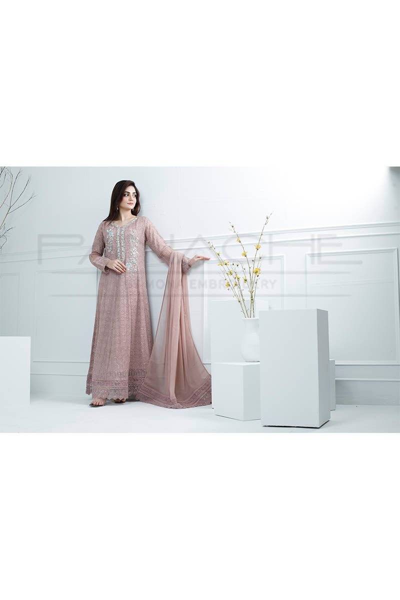 Panache | Pret | Dusty Rose Elegance by Maria Faisal - Registered Vendor of : Panache By Mona - type : Ladies Clothes - 100% original wedding dresses