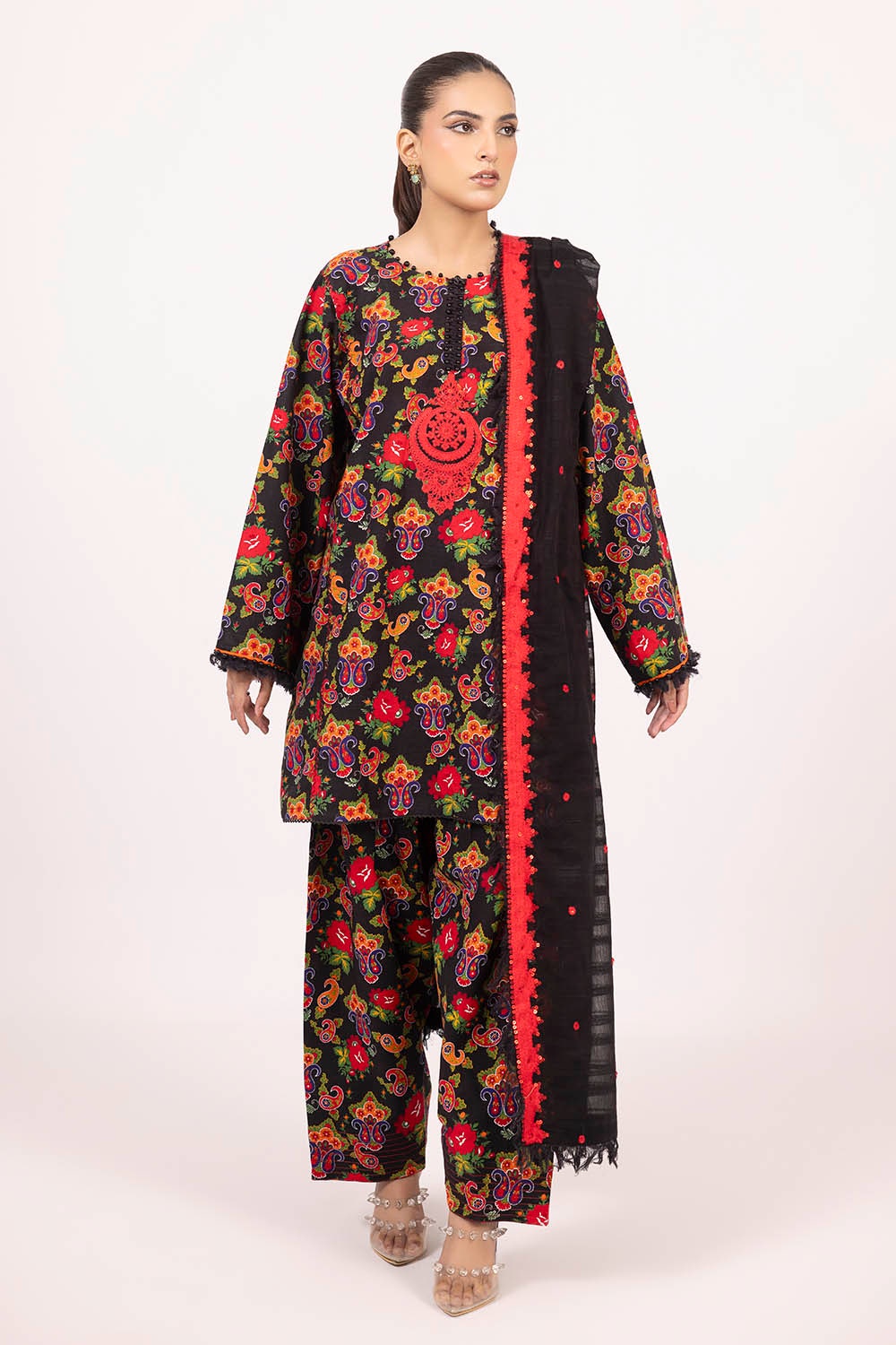 Gul Ahmed | Winter Collection 25 | K-52010 - Ladies Clothes - Maria Faisal