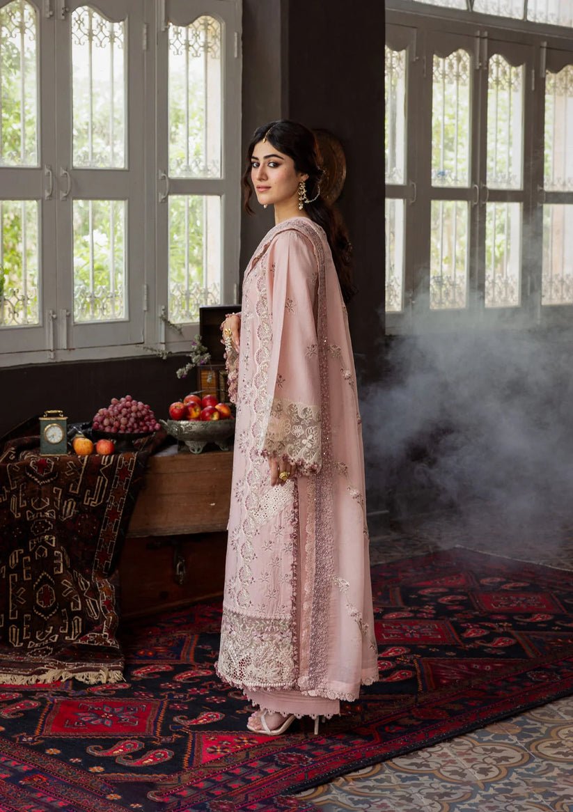 Kahf Premium | Kahf Karandi 25 | KKH - 08 ROSABELLE - is Light Pink dress from Kahf Premium - Ladies Clothes - Maria Faisal