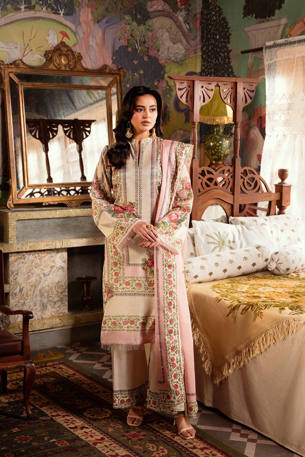 Saira Rizwan | Dahini Silk Pret | ADELIA -SRLP07-25 by Maria Faisal - Registered Vendor of : Saira Rizwan - type : Ladies Clothes - 100% original wedding dresses