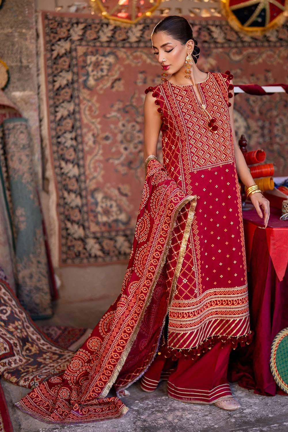 Gul Ahmed | Chunri Lawn 25 | CL-52138 B by Maria Faisal - Registered Vendor of : Gul Ahmed - type : Ladies Clothes - 100% original wedding dresses