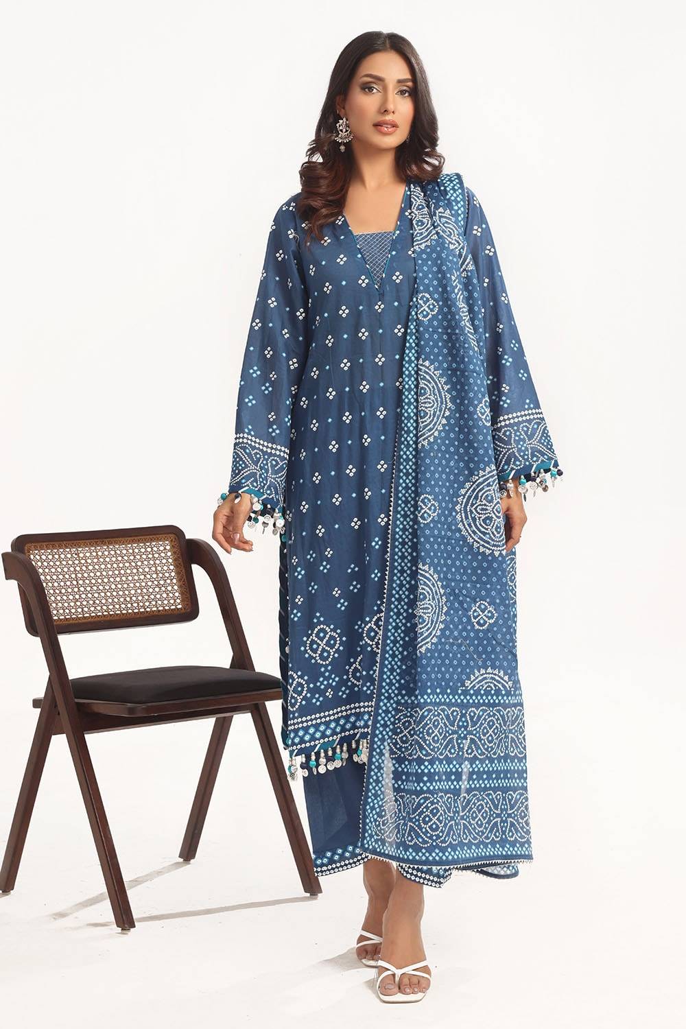 Gul Ahmed | Chunri Lawn 25 | CL-52171 B by Maria Faisal - Registered Vendor of : Gul Ahmed - type : Ladies Clothes - 100% original wedding dresses