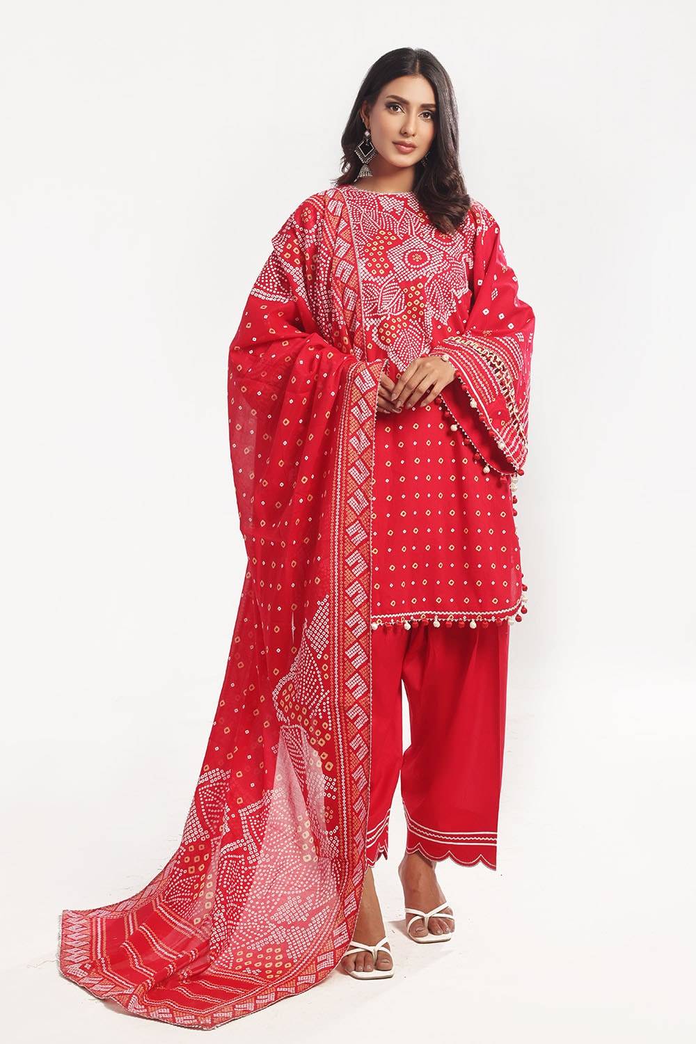 Gul Ahmed | Chunri Lawn 25 | CL-52176 A by Maria Faisal - Registered Vendor of : Gul Ahmed - type : Ladies Clothes - 100% original wedding dresses