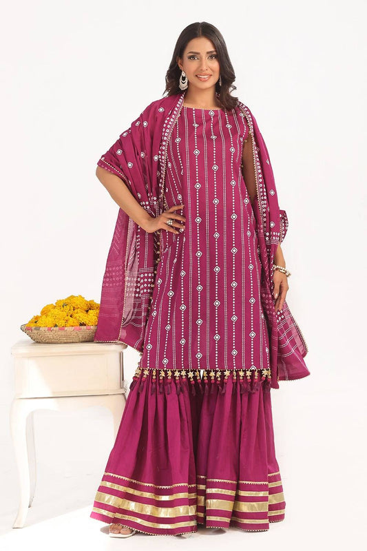 Gul Ahmed | Chunri Lawn 25 | CL-52185 A by Maria Faisal - Registered Vendor of : Gul Ahmed - type : Ladies Clothes - 100% original wedding dresses