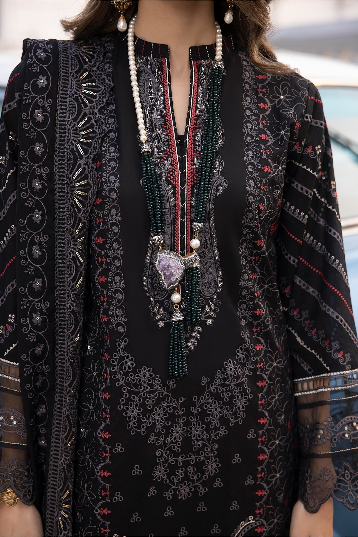 LSM | Spring Embroidered 24 | A-12 - Ladies Clothes 