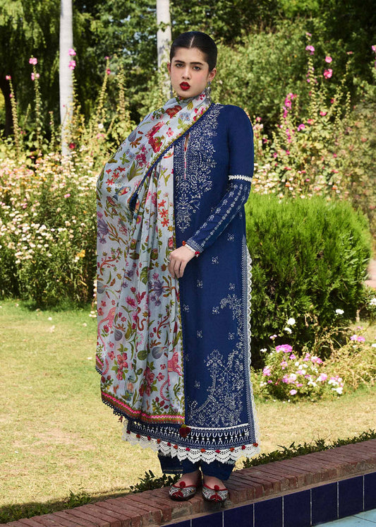 Hussain Rehar | SS Lawn 24 | Cyan - Waniyas