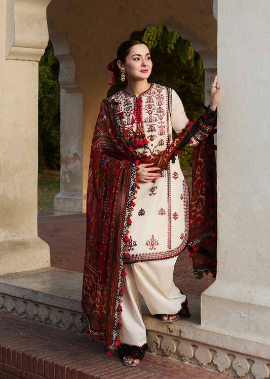 Hussain Rehar | SS Lawn 24 | Fawn - Waniyas
