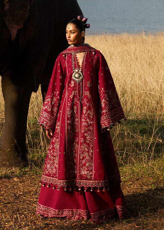 Hussain Rehar | Luxury Lawn 25 | Mahogany by Maria Faisal - Registered Vendor of : Hussain Rehar - type : Ladies Clothes - 100% original wedding dresses