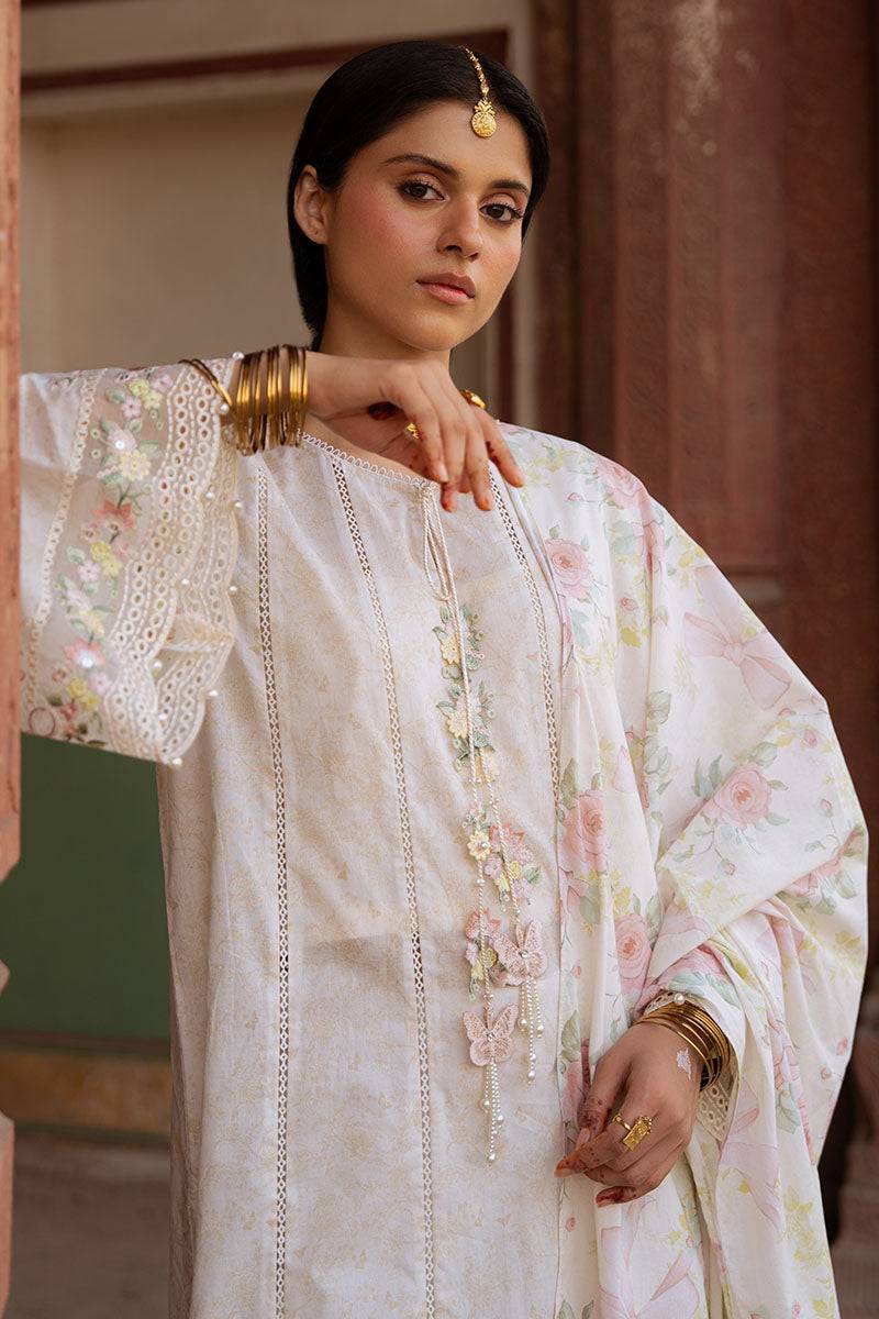 Cross Stitch | Eid Lawn Edit 25 | FLORAL GARLAND by Maria Faisal - Registered Vendor of : Cross Stitch - type : Ladies Clothes - 100% original wedding dresses