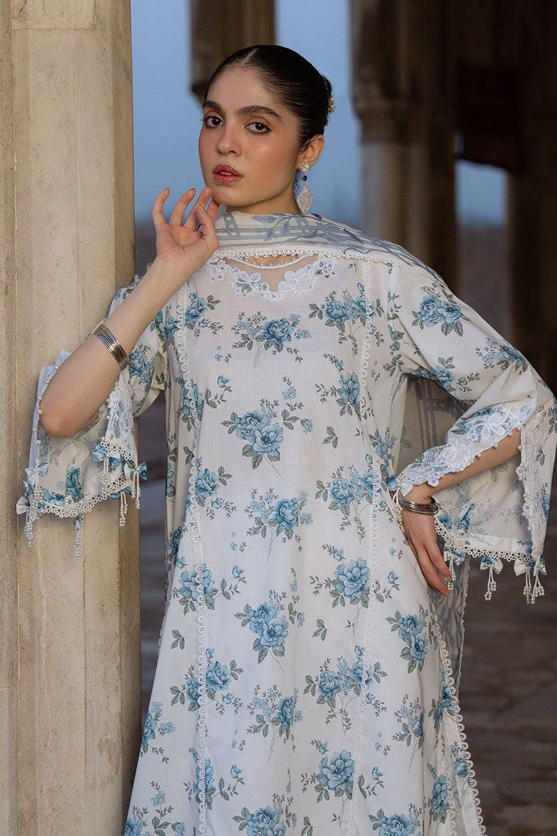 Cross Stitch | Eid Lawn Edit 25 | SUMMER MELODY by Maria Faisal - Registered Vendor of : Cross Stitch - type : Ladies Clothes - 100% original wedding dresses
