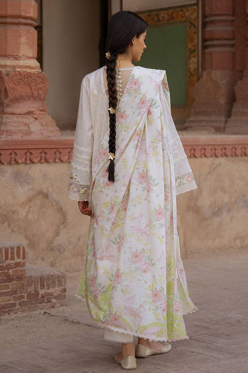 Cross Stitch | Eid Lawn Edit 25 | FLORAL GARLAND by Maria Faisal - Registered Vendor of : Cross Stitch - type : Ladies Clothes - 100% original wedding dresses