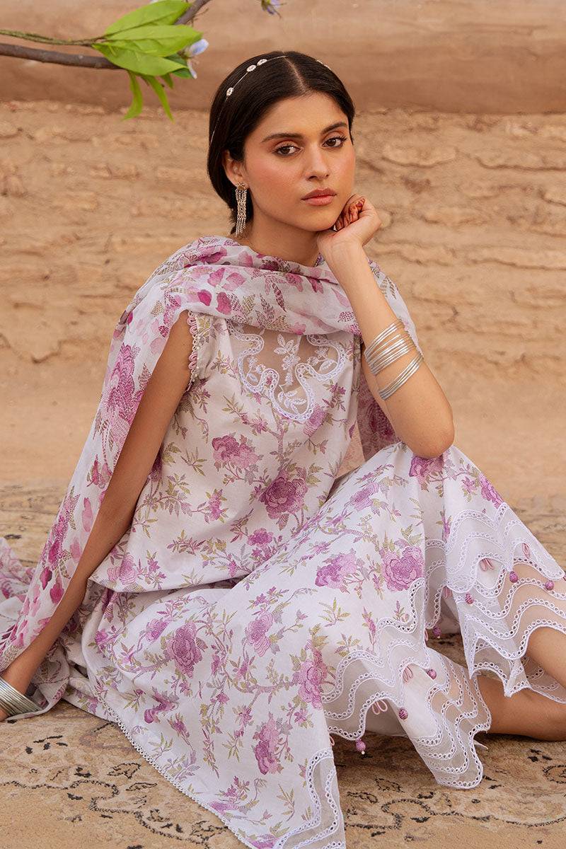 Cross Stitch | Eid Lawn Edit 25 | LILAC HINT by Maria Faisal - Registered Vendor of : Cross Stitch - type : Ladies Clothes - 100% original wedding dresses