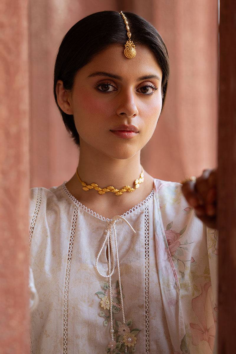 Cross Stitch | Eid Lawn Edit 25 | FLORAL GARLAND by Maria Faisal - Registered Vendor of : Cross Stitch - type : Ladies Clothes - 100% original wedding dresses