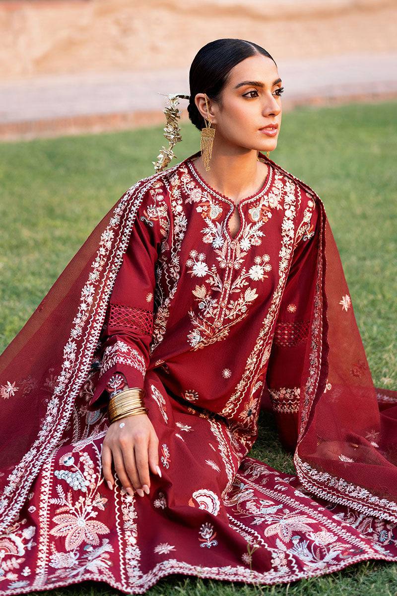 Cross Stitch | Eid Lawn Edit 25 | ROUGE ZEST by Maria Faisal - Registered Vendor of : Cross Stitch - type : Ladies Clothes - 100% original wedding dresses