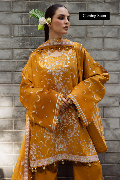 Marjjan | Lovella Winter 25 |MEV-45 A (MUSTARD) - Ladies Clothes - Maria Faisal