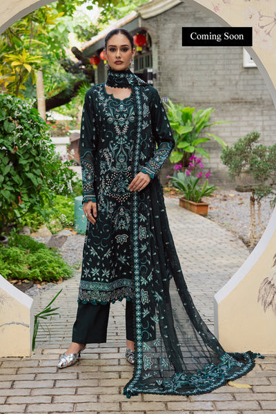 Marjjan | Lovella Winter 25 | MEV-45 B (GREEN) - Ladies Clothes - Maria Faisal