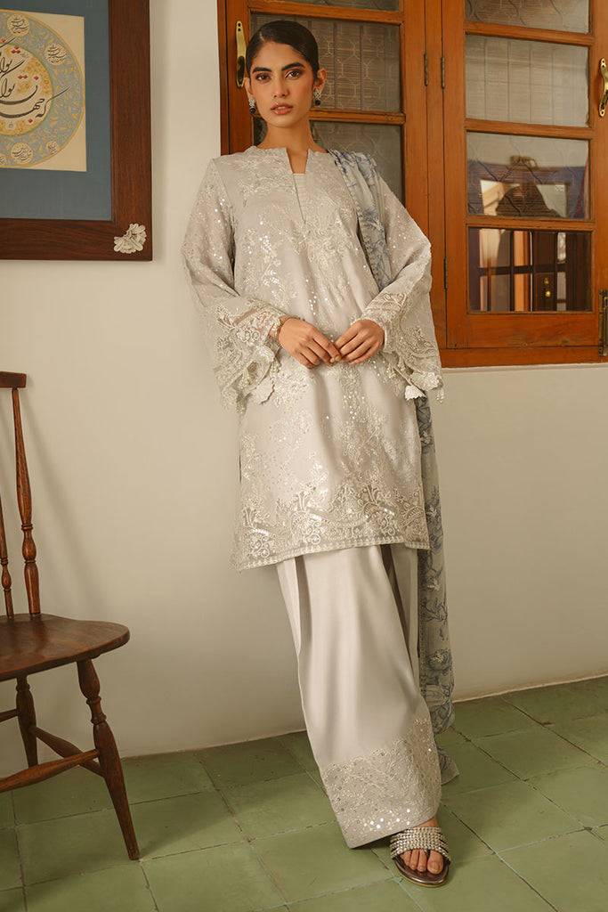 Cross Stitch | Luxe Atelier 25 | GRAY DAWN by Maria Faisal - Registered Vendor of : Cross Stitch - type : Ladies Clothes - 100% original wedding dresses