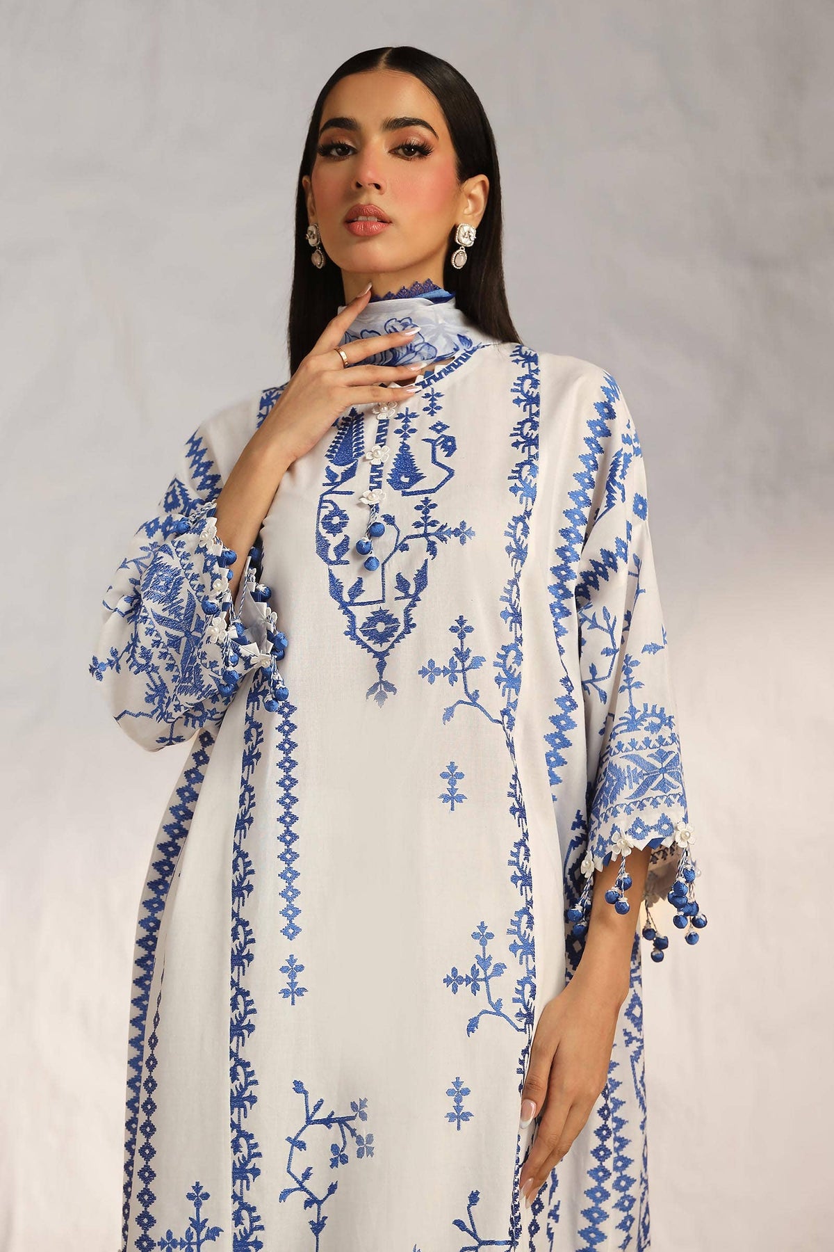 Sana Safinaz | Muzlin Summer 24 | 017A-CJ - Waniyas