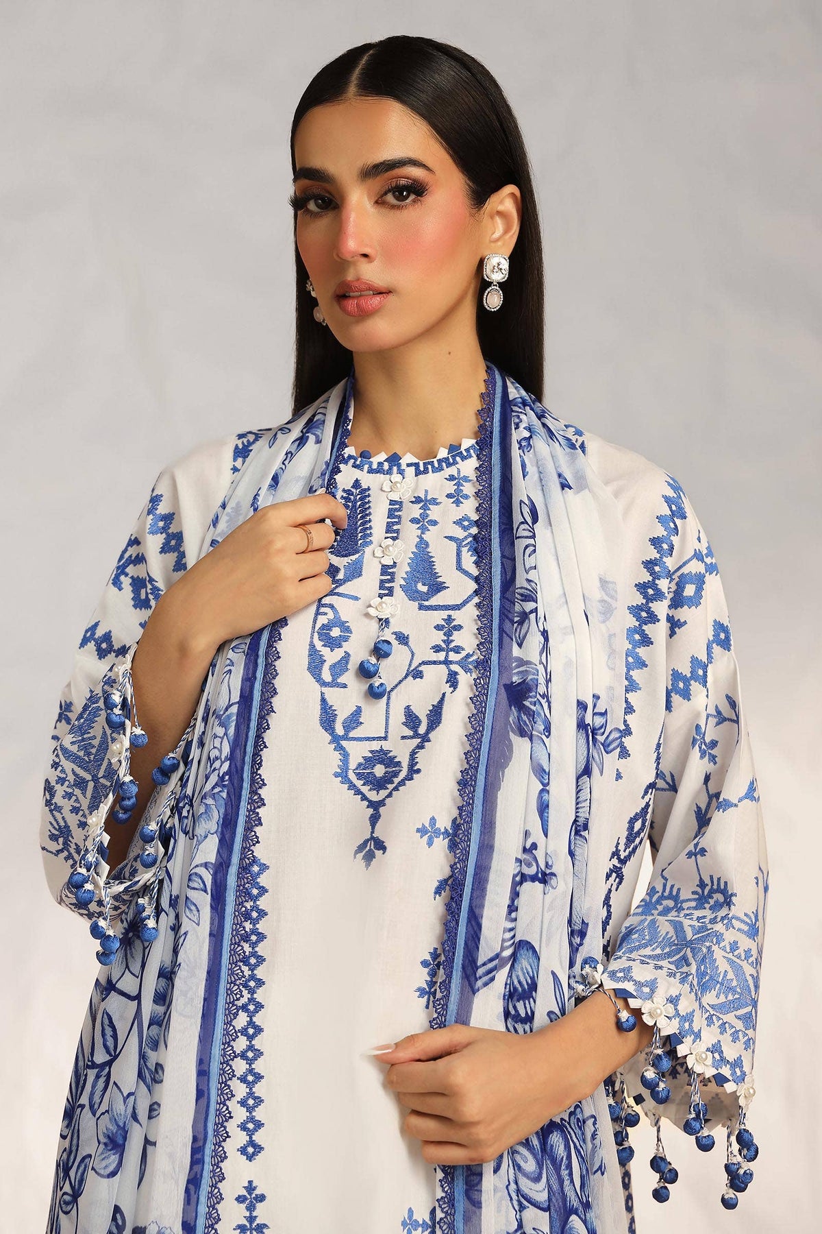 Sana Safinaz | Muzlin Summer 24 | 017A-CJ - Waniyas
