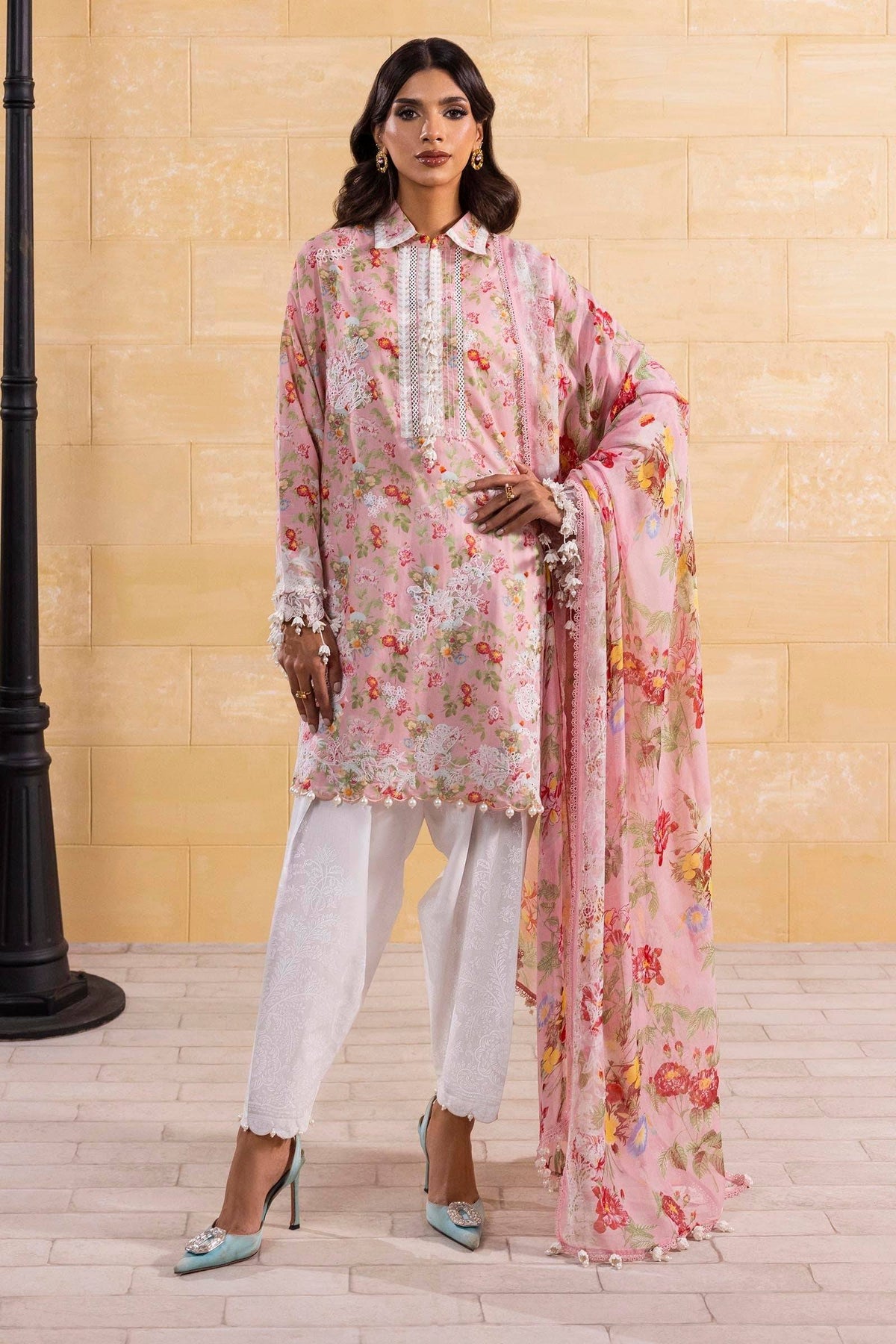 Sana Safinaz | Muzlin Spring 25 | M251-007A-3CI by Maria Faisal - Registered Vendor of : Sana Safinaz - type : Ladies Clothes - 100% original wedding dresses